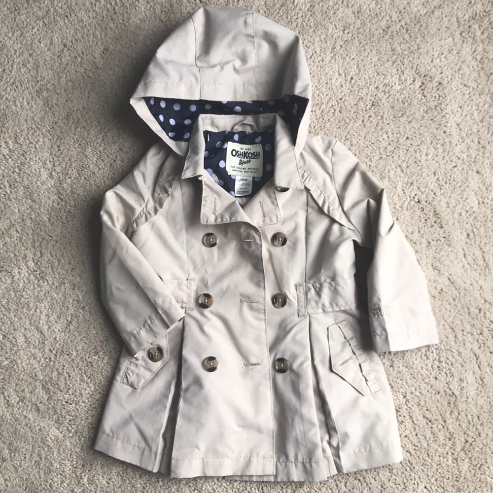 Adorable girls spring rain jacket